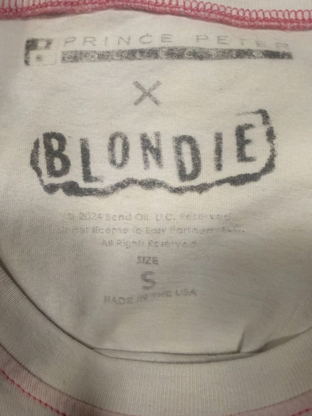 Prince Peter x Blondie "Call Me" Graphic Tee Small - Picture 4 of 4